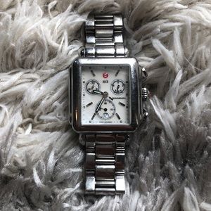 Michele Deco Stainless Steel Watch